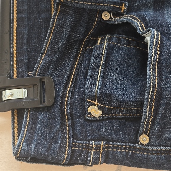 Denizen From Levis Women's Modern Boot Cut Dark Blue Denim Jeans Size 10 - Picture 4 of 12